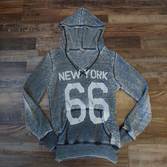 Vanity Tops - Vanity New York Burnout Hoodie
